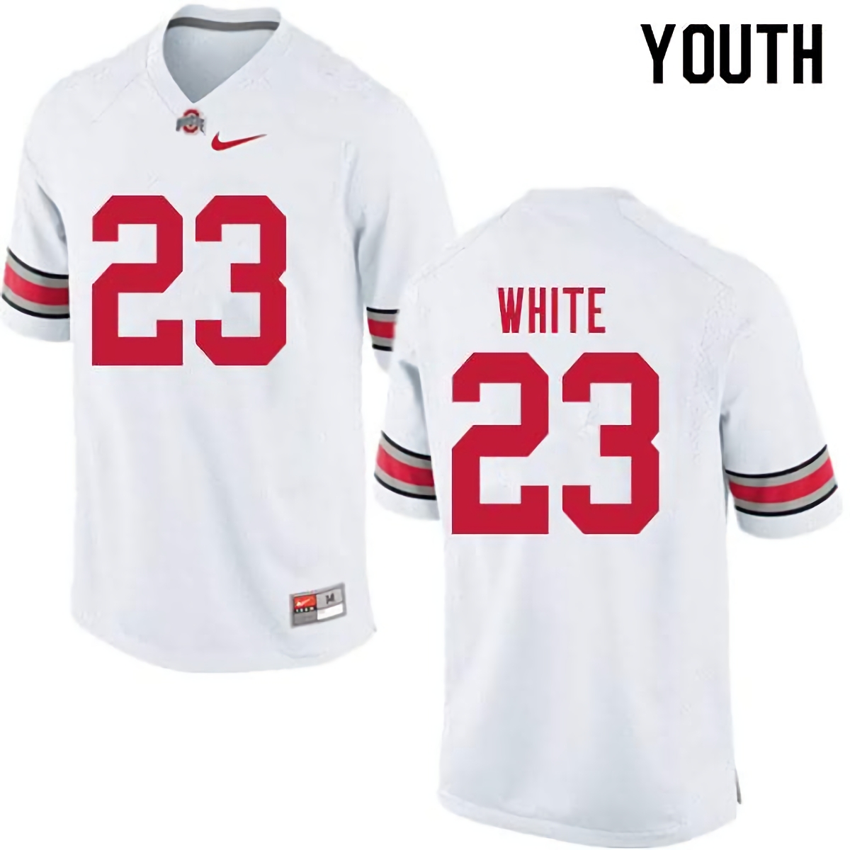 De'Shawn White Ohio State Buckeyes Youth NCAA #23 Nike White College Stitched Football Jersey RPM7056ET